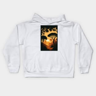 African Sunset Kids Hoodie